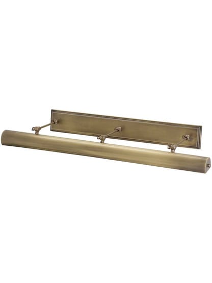 Oxford 42 inch Direct-Wire LED Picture Light in Antique Brass.